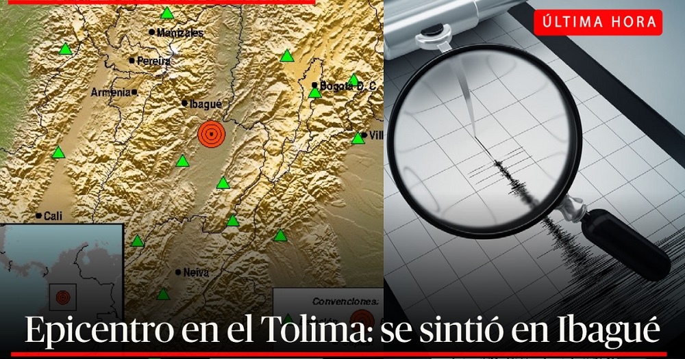 Temblor Acaba De Sacudir Al Tolima Epicentro Fue En El Departamento